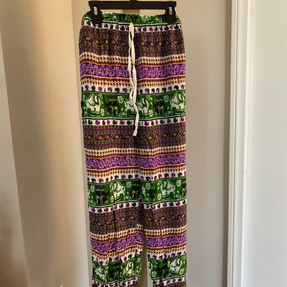 Multicolor casual pants